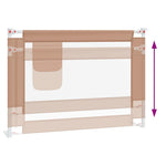 Toddler Safety Bed Rail Taupe 90x25 cm Fabric 10216
