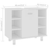 Bathroom Cabinet White 60x32x53.5 cm Engineered Wood 802633