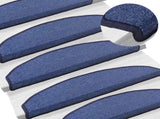 Self-adhesive Stair Mats 15 pcs Blue 80 x 24.5 x 3.5 cm 42038642