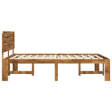 Double Bed Frame with Headboard ROSTOCK Natural 140 x 200 cm 3405447