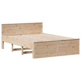 Bookcase Bed without Mattress 140x200 cm Solid Wood Pine 3308921