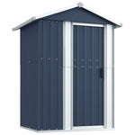 ZNTS Garden Shed Anthracite 126x97.5x177 cm Galvanised Steel 316235