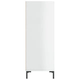 Sideboard High Gloss White 34.5x32.5x90 cm Engineered Wood 828734