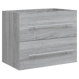 Sink Cabinet with Built-in Basin Grey Sonoma Engineered Wood 3120180