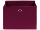 Storage Boxes 10 pcs Dark Red 32x32x32 cm Fabric 288343