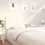 Bed Headboard White 205.5x4x100 cm Solid Wood Pine 818891
