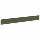 Lawn Edging 30 pcs 100 x 12 cm Steel Olive Green 8008798