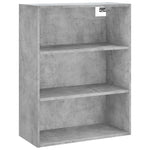Highboard Concrete Grey 69.5x34x180 cm Engineered Wood 3189985