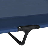 Raised Dog Bed Navy Blue 127 x 81 x 108 cm Fabric and Steel 42008223