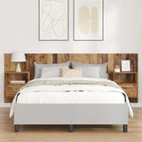 Headboard with Cabinet 3 pcs Old Wood Engineered Wood 3415734