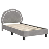 Children's Bed Frame with Headboard Light Grey 80 x 160 cm 42010901