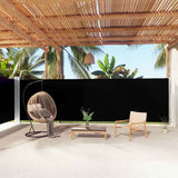 Side Awning Black 100% Polyester with PU coating Large 318036