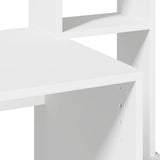 ZNTS Desk with Shelves White 100x45x140 cm Engineered Wood 860436