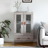 Highboard Grey Sonoma 69.5x31x115 cm Engineered Wood 828274