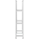 3-Layer Tyre Shelf Silver 110x40x200 cm Steel 4016970