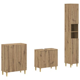 3 Piece Bathroom Cabinet Set ARNHEM Artisan Oak Engineered Wood 3417449