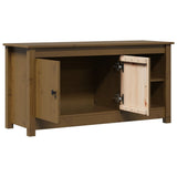 TV Cabinet Honey Brown 103x36.5x52 cm Solid Wood Pine 814592