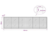 Gabion with 3.5 mm Wire and 5x5 cm Mesh 300x20x100 cm 3462144