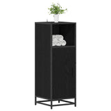 Bathroom Furniture Set with Shelf Black Oak 35 x 37.5 x 100 cm 883593