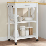 Kitchen Trolley MONZA 60x40x88.5 cm Solid Wood Pine 376096