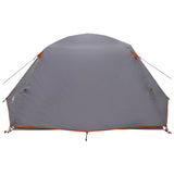Backpacking Tent Grey and Orange 4-Person 42017414