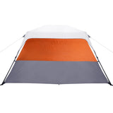 Family Tent with LED 6-Person Light Grey and Orange Quick Release 94309