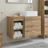 Bathroom Furniture Set 2 pcs Artisan Oak Engineered Wood 3403887