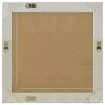 ZNTS Wall Mirror Baroque Style 60x60 cm Silver 320334