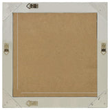 ZNTS Wall Mirror Baroque Style 60x60 cm Silver 320334