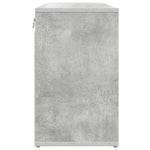 Shoe Cabinet Concrete grey 77.5 x 30 x 51 cm Engineered wood 808679
