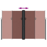 Retractable Side Awning Brown 220x600 cm 4004674