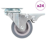 24 pcs Swivel Casters 50 mm 277824