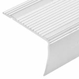 Stair Nosings in L-shape 15 pcs Aluminium 90 cm Silver 146736