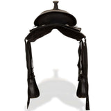 Western Saddle. Headstall&Breast Collar Real Leather 16" Black 91353
