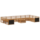 Sofa Sets 11 pcs Solid Acacia Wood 3383912