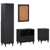 Bathroom Cabinet Set with Drawer 4 pcs Solid Mango Wood 3310143