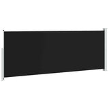 Patio Retractable Side Awning 180x500 cm Black 313405