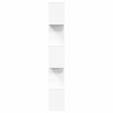 Room Divider Bookcase 5-Tier White 70x24x161 cm Engineered Wood 858093
