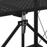 Storage Shelf on Wheels Black 71x34x88 cm Steel 4012385