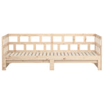 ZNTS Pull-out Day Bed without Mattress Solid Wood Pine 2x cm 820222