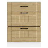 Kitchen Base Cabinet "Lucca" Sonoma Oak Engineered Wood 854272