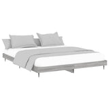 Bed Frame without Mattress Grey Sonoma 200x200 cm Engineered Wood 832219