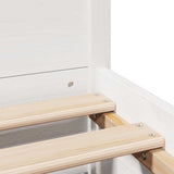 Bed Frame without Mattress White 90x190 cm Single Solid Wood Pine 3301810