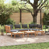 Garden Sofa Set 4 pcs Brown and Grey 3356877