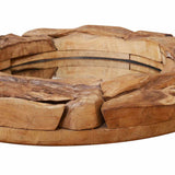 Decorative Mirror Teak 60 cm Round 244560