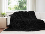 Throw Blanket Black 270 x 240 cm 1.83 kg Fleece 42016844