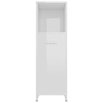 ZNTS 4 Piece Bathroom Furniture Set High Gloss White 3071717