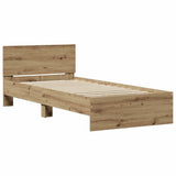 Bed Frame Artisan Oak 90 x 200 cm Engineered Wood 871655