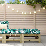 Garden Footstools with Cushions 2pcs Impregnated Wood Pine 825701