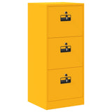File Cabinet with Drawer Mustard Yellow 45.5 x 42 x 106.5 cm 891619